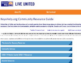  United Way webpage image